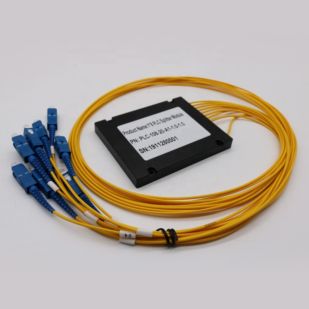 1x8 PLC Fiber Optic Splitter Module SC/APC