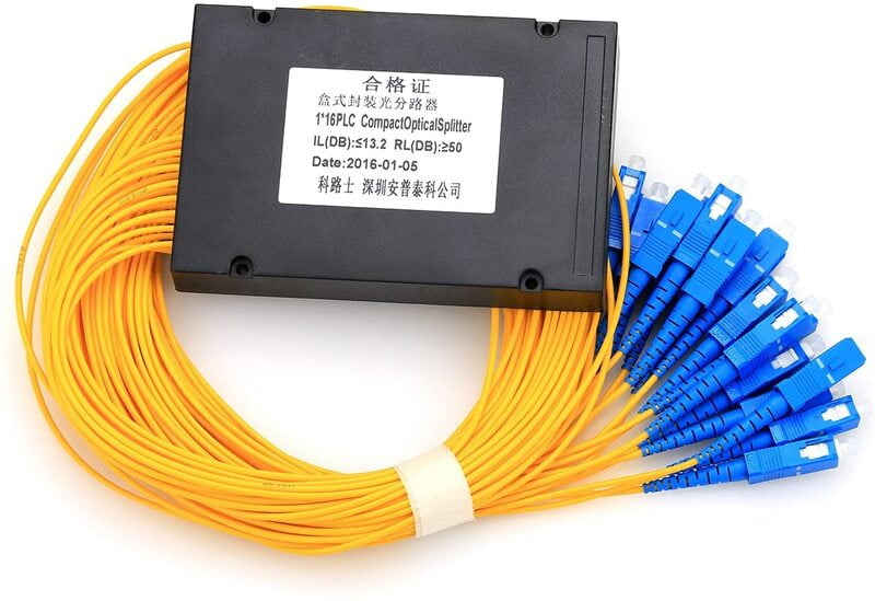 1x16 PLC Splitter Box Type SC/APC Connector